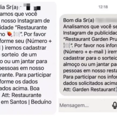 Restaurantes em Santos são alvos de golpes com falsas promoções