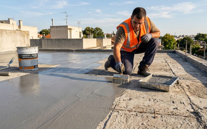 Descubra o segredo para evitar que o piso descasque: a mistura de resina acrílica com cimento
