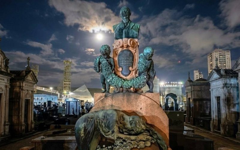 Mais uma visita guiada agendada para o Cemitério do Paquetá em Santos
