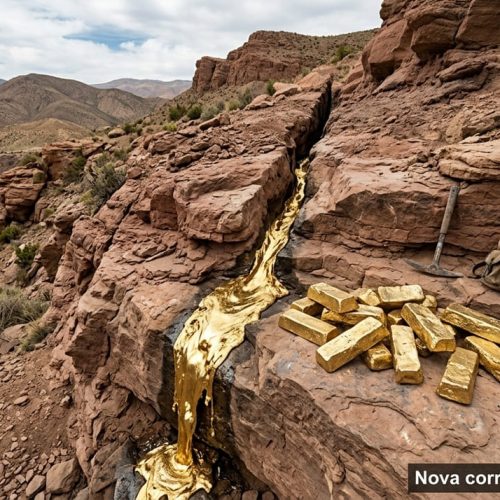 Núcleo terrestre vaza e promete liberar mil toneladas de ouro ancestral