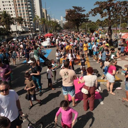 Domingo é dia de praia em Santos: Avenida fechada para o retorno do Vem pra Orla