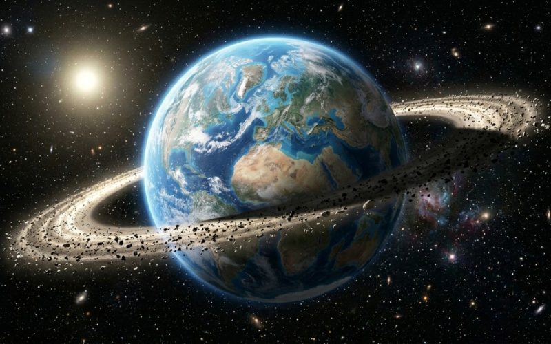 Terra pode ter exibido anéis semelhantes aos de Saturno há 466 milhões de anos, originados por um colossal asteroide que alterou o clima do planeta.