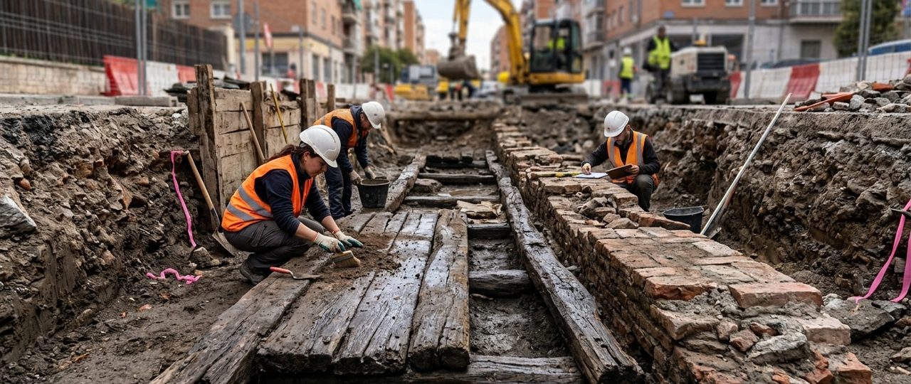 Descoberta de antigo canal real em meio às obras do metrô na Espanha