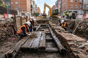 Descoberta de antigo canal real em meio às obras do metrô na Espanha