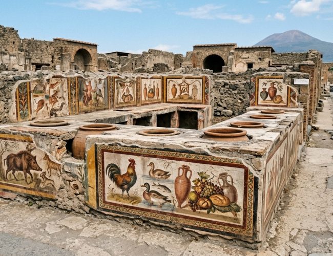 Arqueólogos desenterram restaurante antigo com 2 mil anos de história que lembra um ‘fast-food’ e está surpreendentemente preservado