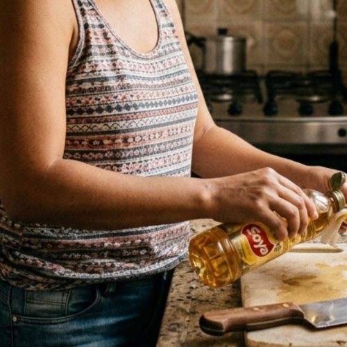 A mágica do óleo: como ele transforma o corte de alimentos na faca